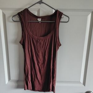 Women's Brown Sleeveless Top